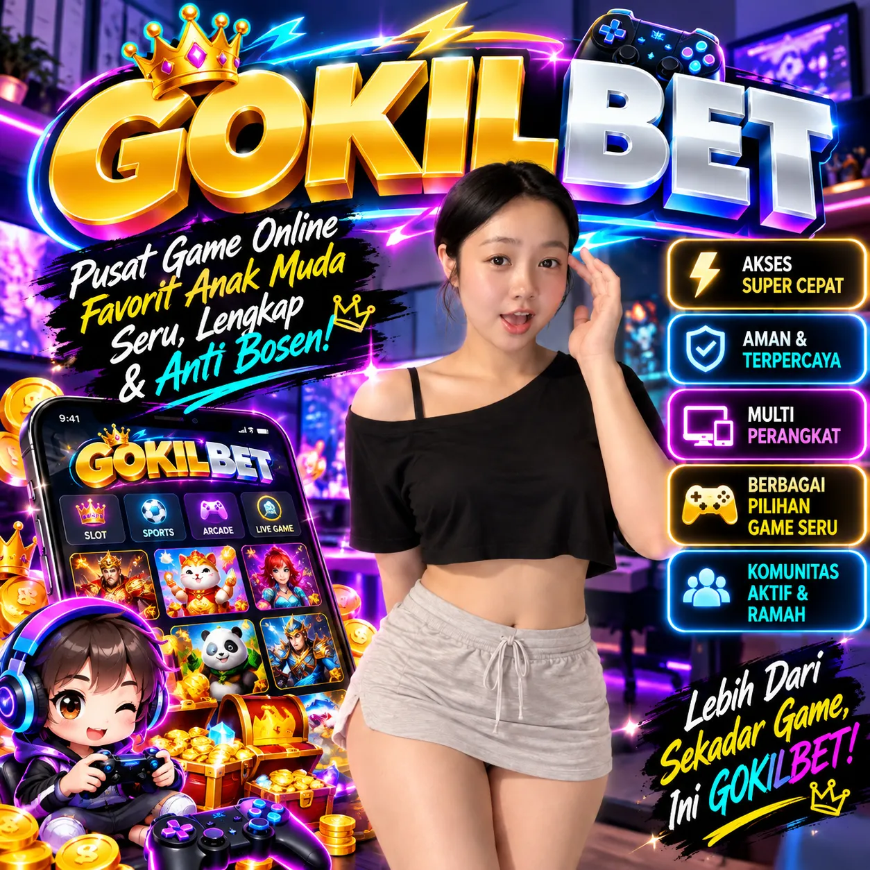 GOKILBET - Gaming Tanpa Basa-Basi, Tampil Berani dengan Identitas Sendiri